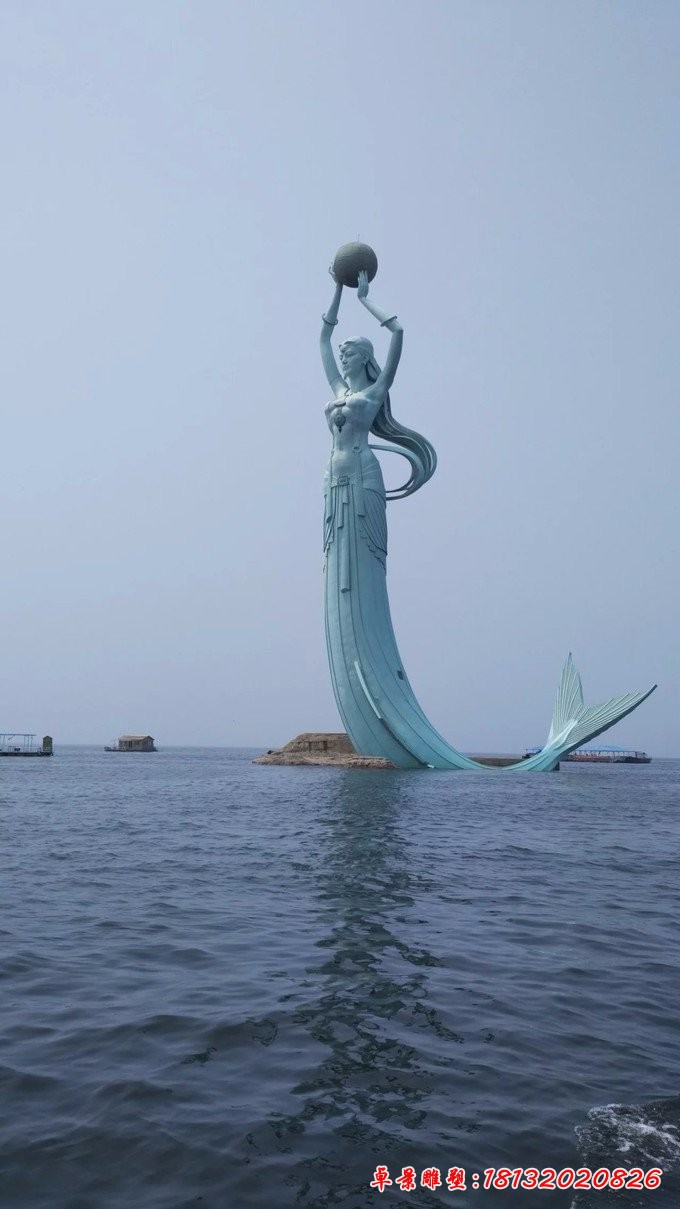 景區(qū)不銹鋼大型美人魚雕塑