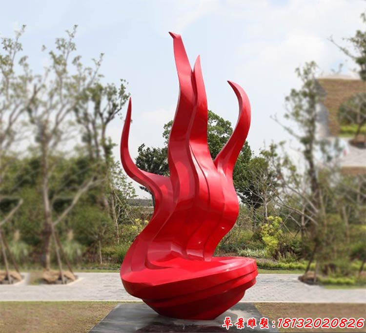 不銹鋼火苗雕塑 公園不銹鋼雕塑