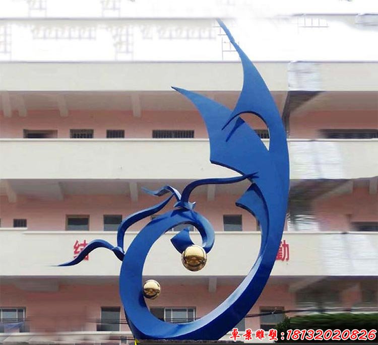 不銹鋼拼搏雕塑 校園不銹鋼雕塑