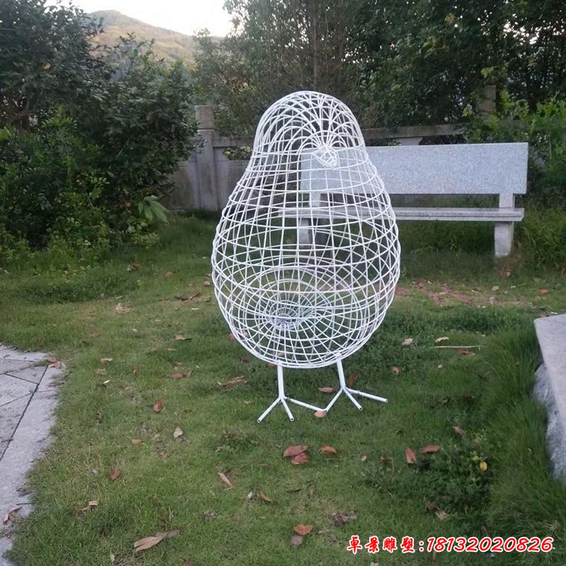 鏤空小鳥不銹鋼雕塑 (1)
