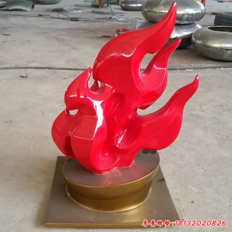 不銹鋼火苗雕塑，景觀不銹鋼雕塑