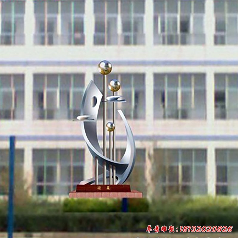 不銹鋼碩果雕塑，企業(yè)碩果不銹鋼雕塑[1]