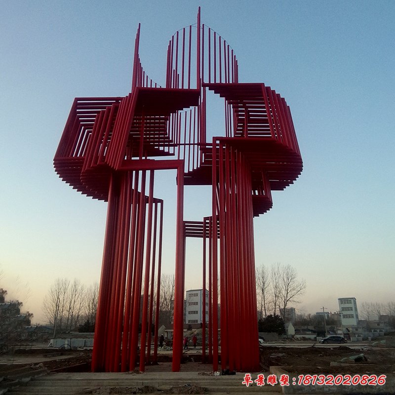 企業(yè)不銹鋼共創(chuàng)輝煌雕塑 (6)