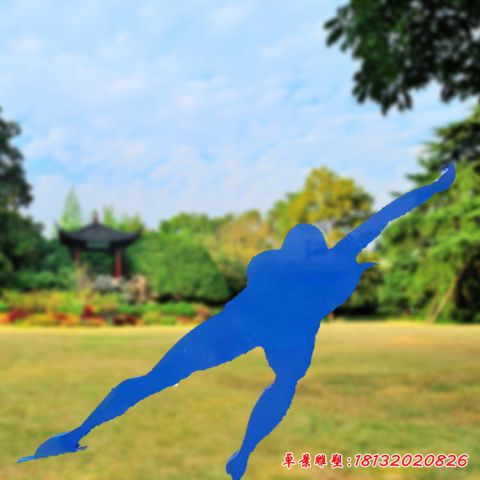 滑板運(yùn)動(dòng)剪影抽象人物