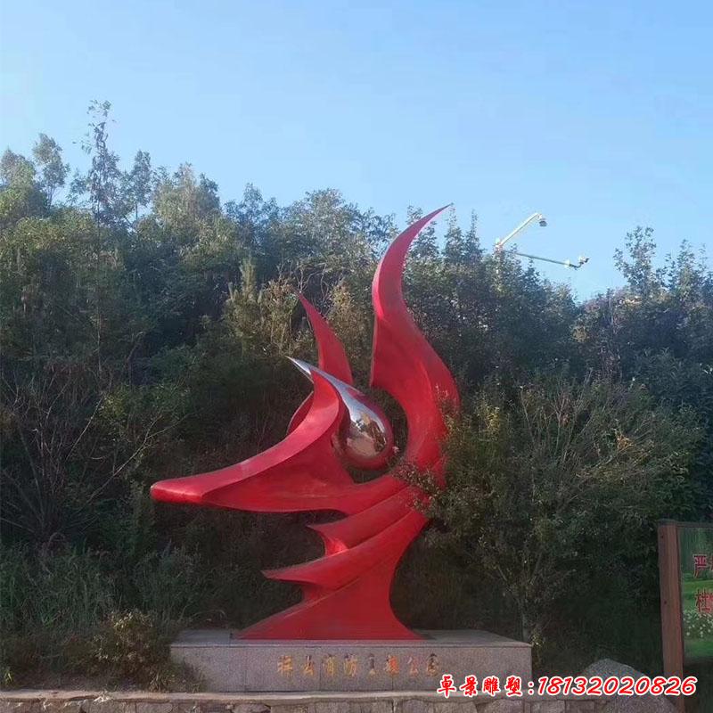 不銹鋼創(chuàng)意校園雕塑 (6)