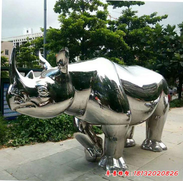 不銹鋼園林犀牛