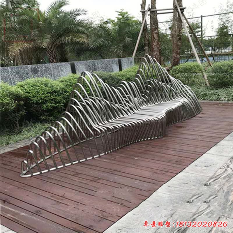 公園不銹鋼鏤空假山雕塑